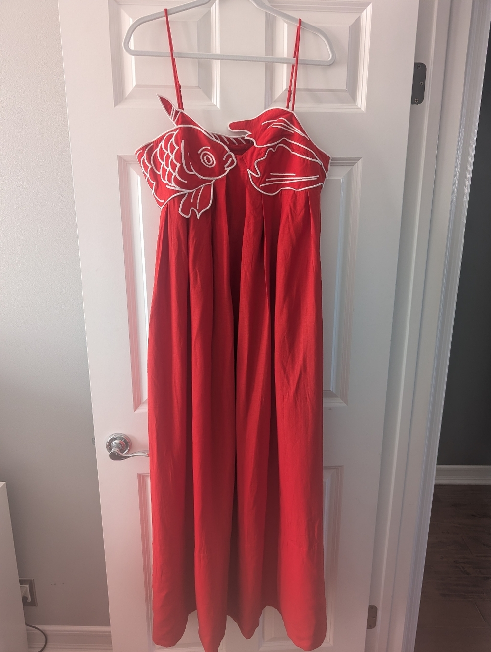 Farm Rio Red Fish Top Maxi Dress - Picture 3 of 7